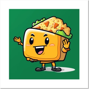 kawaii Taco cehees T-Shirt cute potatofood funny Posters and Art